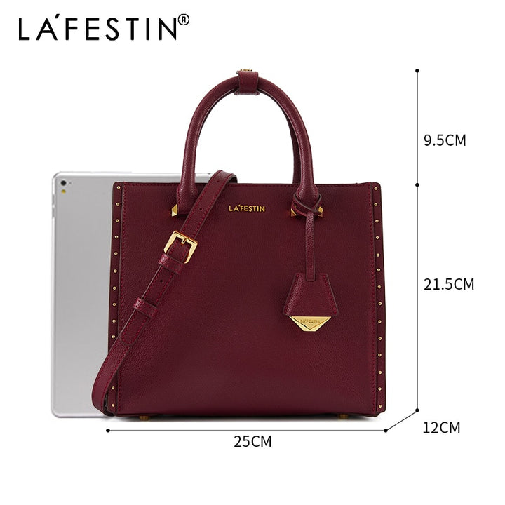 LA FESTIN 2022 New Women Leather Tote Bags Luxury Multifunctional Versatile Ladies Fashion Shoulder Crossbody Designer Handbag - bertofonsi