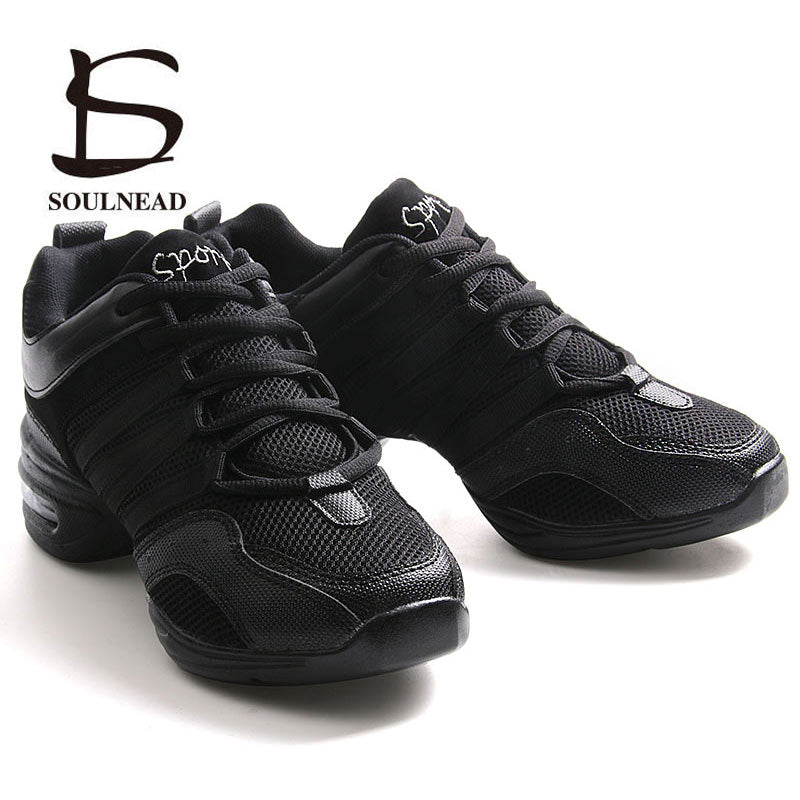 Women's Dancing Shoes Sneakers Woman Jazz Dance Mesh Flat Outdoor Sports Ladies Girl's Modern Casual Shoes Female Size 28-42 - bertofonsi