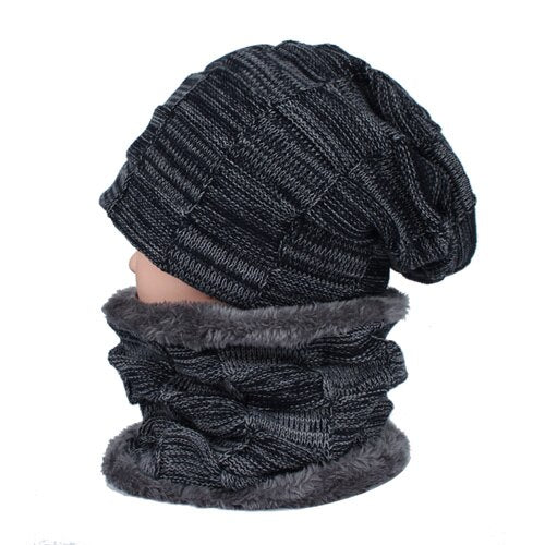 YOUBOME Knitted Hat Scarf Winter Skullies Beanies Female Winter Hats For Women Men Baggy Ring Warm Thicken Fashion Cap Hats 2018 - bertofonsi