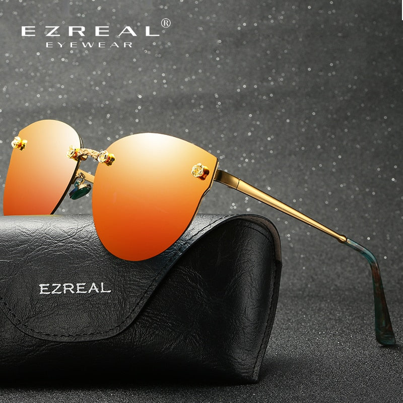 EZREAL Fashion Brand Designer Women Polarized Sunglasses Classic Brand Designer Shades Metal Frame Luxury Sunglasses 382 - bertofonsi