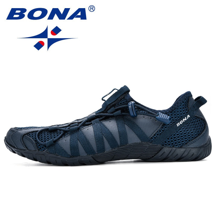 BONA New Popular Casual Shoes Men Lac-up Lightweight Comfortable Breathable Walking Sneakers Man Tenis Feminino Zapatos - bertofonsi