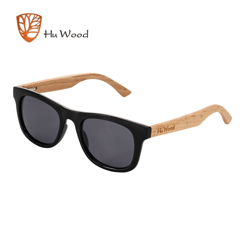 HU WOOD Brand Design Children Sunglasses Multi-color Frame Wooden Sunglasses for Child Boys Girls Kids Sunglasses Wood GR1001 - bertofonsi