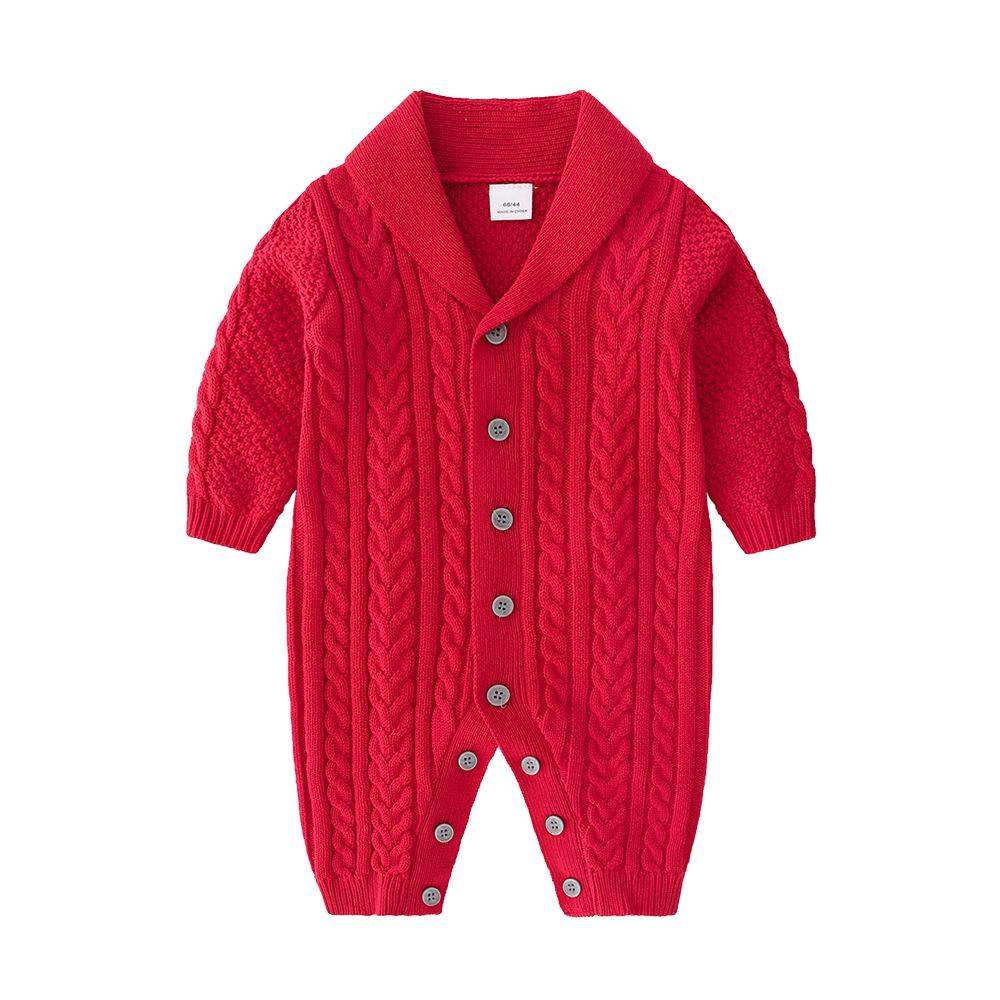 2023 Autumn- Winter Handsome clothing for Boys girls Kids 3 Colors Long Sleeve Knitting rompers Clothes For Newborn baby coats - bertofonsi