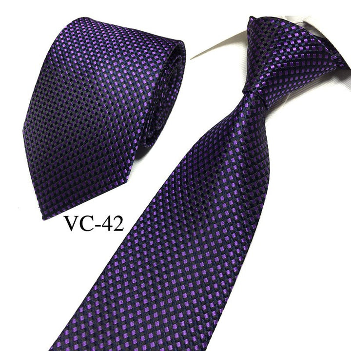 2022 new classic plaid mens luxury silk men ties checked plaid formal business wedding british plaid cravatte seta 8 cm necktie - bertofonsi