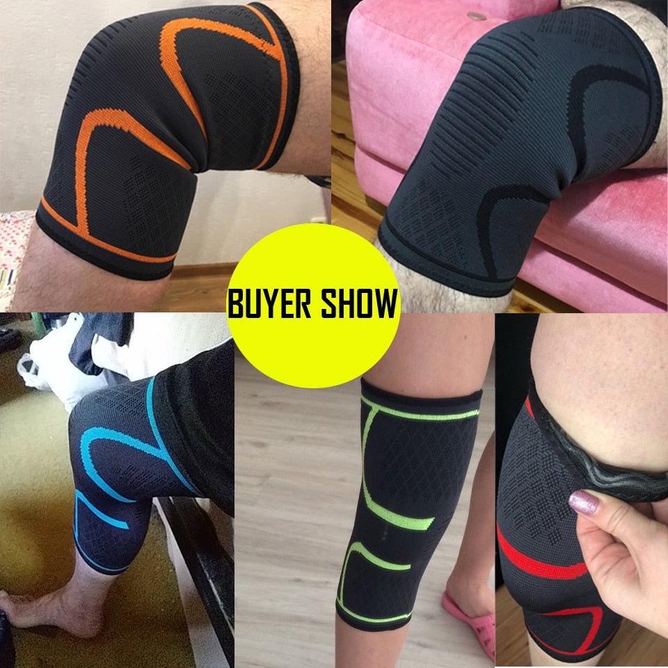 1PCS Fitness Running Cycling Knee Support Braces Elastic Nylon Sport Compression Knee Pad Sleeve for Basketball Volleyball - bertofonsi