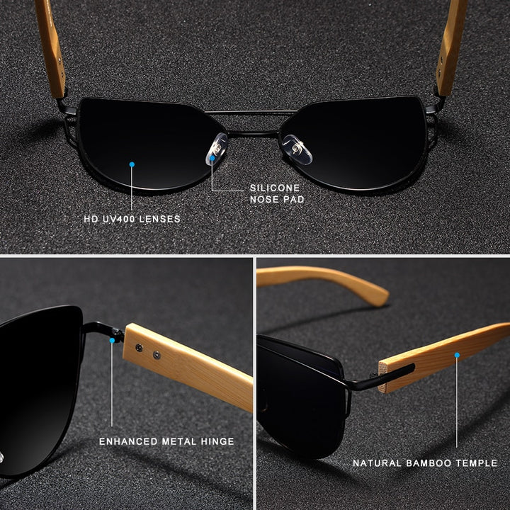 KINGSEVEN Handmade Wood Sunglasses Men Bamboo Sunglass Women Brand Design Original Wood Glasses Oculos de sol masculino - bertofonsi