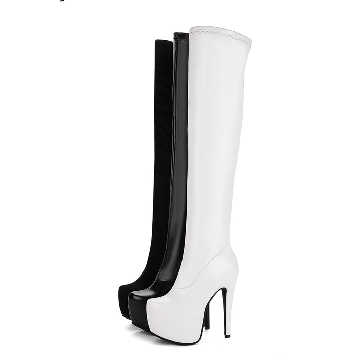 DoraTasia 2022 Plus Size 33-48 brand fashion platform over the knee boots women sexy super high heels shoes woman party boots - bertofonsi