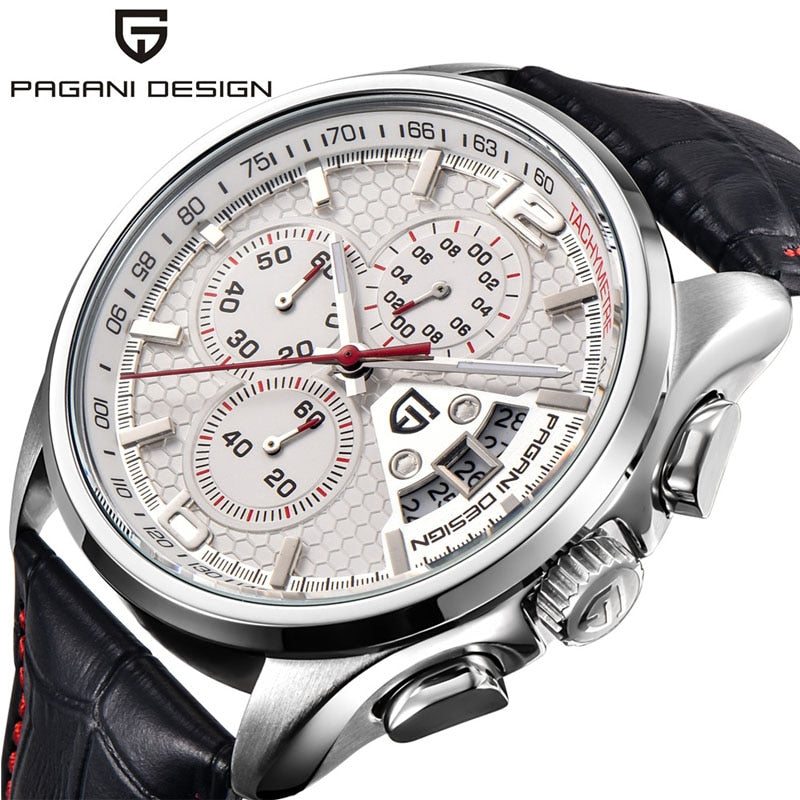 PAGANI DESIGN Watches Men Luxury Brand Multifunction Quartz Men Chronograph Sport Watch Dive 30m Casual Watch Relogio Masculino - bertofonsi