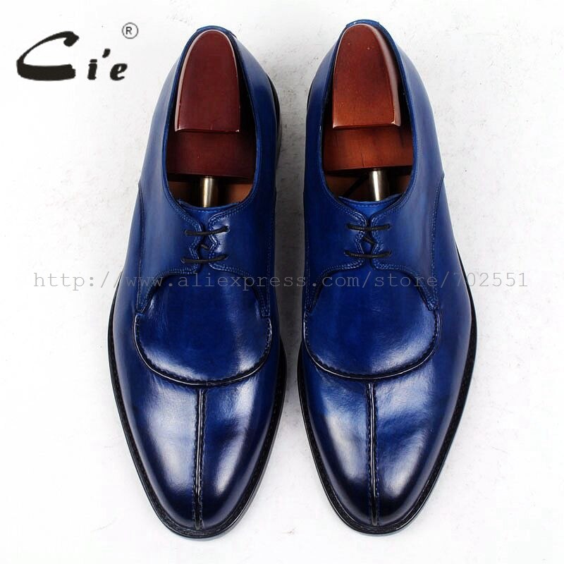 cie Round  Toe Bespoke Men Leather Shoe Custom Handmade Men Shoe 100%Genuine Calf Leather Outsole Breathable Leather Shoe D132 - bertofonsi