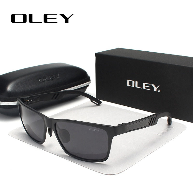 OLEY Men Polarized Sunglasses Aluminum Magnesium Sun Glasses Driving Glasses Rectangle For Men/Wome Oculos masculino Male - bertofonsi