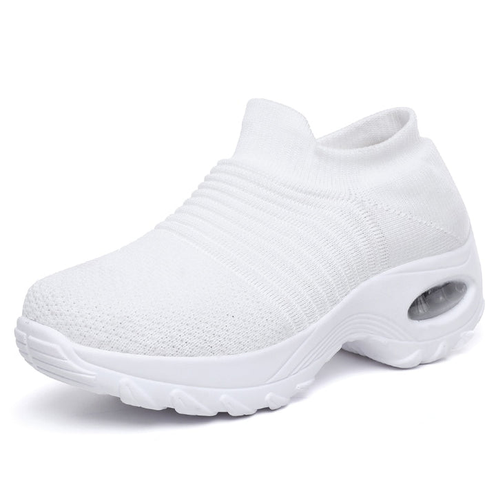 Women Shoes Chunky Sneakers Women White Shoes Breathable Casual Vulcanized Shoes Slip On Platform Sneakers Basket Femme Size 42 - bertofonsi