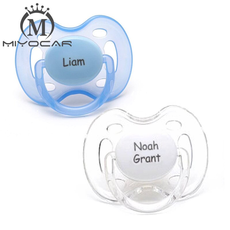 MIYOCAR personalized any name can make 2 pcs pacifier dummy unique gift to baby custom pacifier - bertofonsi