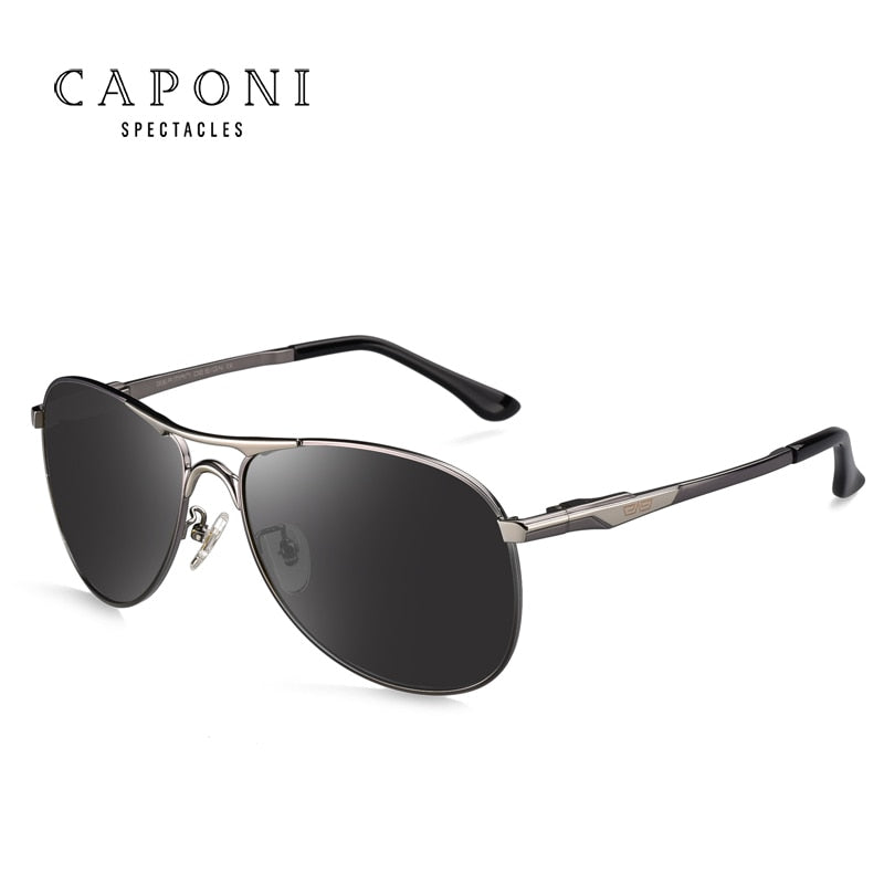 CAPONI Driving Photochromic High Quality Sunglasses Polarized Classic Brand Sun Glasses for Men oculos de sol masculino BS8722 - bertofonsi