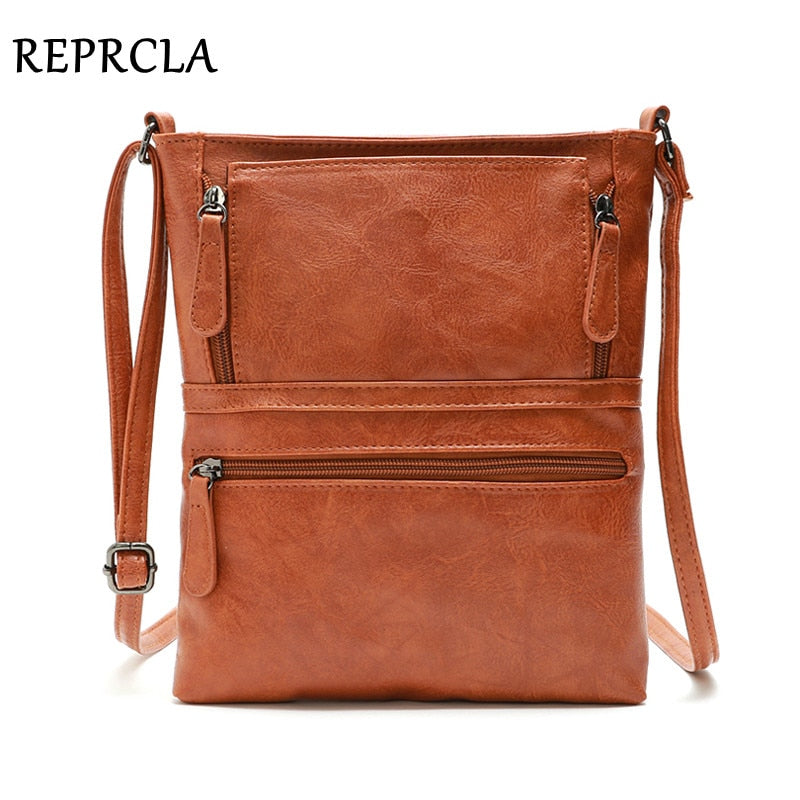 REPRCLA Vintage Crossbody Bags for Women Messenger Bags High Quality Leather Handbag Female Shoulder Bag Bolsa Feminina - bertofonsi