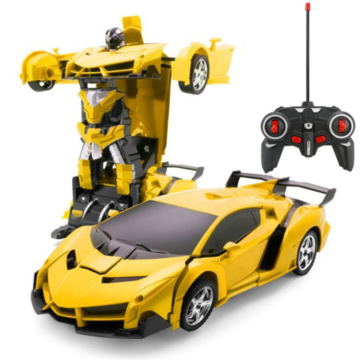 2 in 1 Electric RC Car Transformation Robots Children Boys Toys Outdoor Remote Control Sports Deformation Car Robots Model Toy - bertofonsi