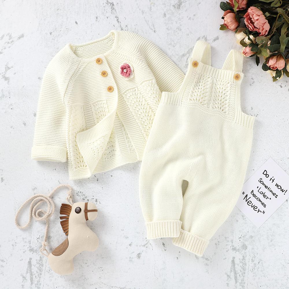 Baby Rompers Sleeveless Newborn Boy Girl Jumpsuits Outfits for Infant Bebes Overalls Playsuit One-Piece Children Sweater Costume - bertofonsi