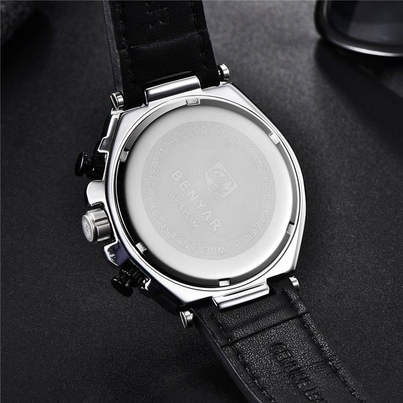 BENYAR 2022 New quartz men&#39;s watches Multifunction sport chronograph watch men top luxury brand wrist watch Relogio Masculino - bertofonsi
