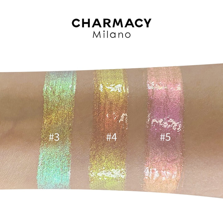 CHARMACY Diamond Lipgloss 3 Colors Chameleon Duochrome Shiny Lip Gloss with Sparkles Moisturizing Liquid Lipstick Beauty Makeup - bertofonsi