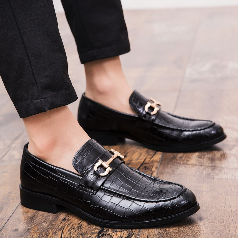 Men Casual Shoe Genuine Leather Loafers - bertofonsi