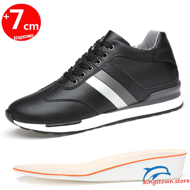 Elevator Shoes Men Sneakers Heightening Shoes Man Increase Shoes Height Increase Insole 7CM  Tall Shoes - bertofonsi