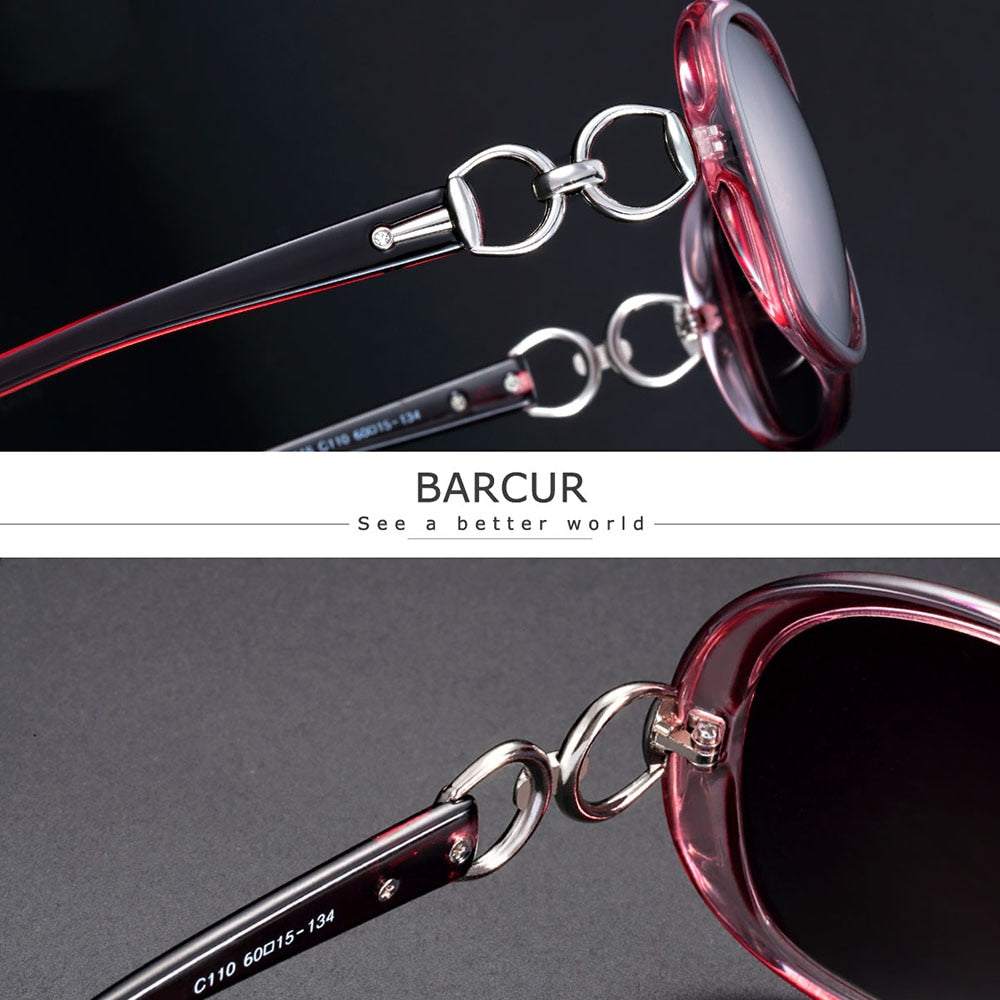 BARCUR New Polarized Sunglasses Women Brand Designer Female Sunglass Vintage Sun Glasses gafas oculos de sol masculino - bertofonsi