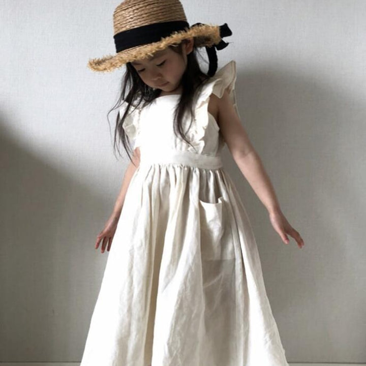 New Brand Baby Girls Dresses Korean Japan Style Summer Kids Girls Dress Ruffles Kids Girl Clothing Causal Princess Dress - bertofonsi