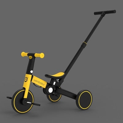 Uonibaby 4  into 1 Children Bicycle Tricycle Two Wheel Bike Baby Balance Bike Kids Scooter Baby Stroller for 1-6 Years Old - bertofonsi