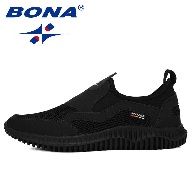 BONA 2020 New Arrival Mesh Breathable Krasovki Shoes Men Super Light Casual Shoes Man Tenis Masculino Sneakers Male Footwear - bertofonsi
