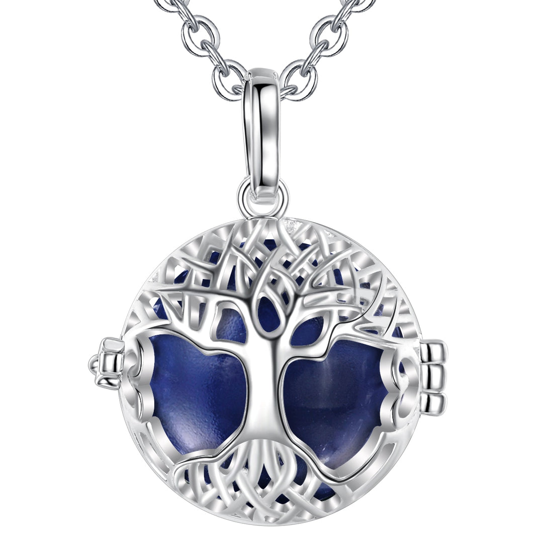 Eudora 20mm Harmony Bola Ball Tree of life Cage Pendant DIY Charm Necklace fit Colorful Chime Ball Jewelry For Women K363 - bertofonsi