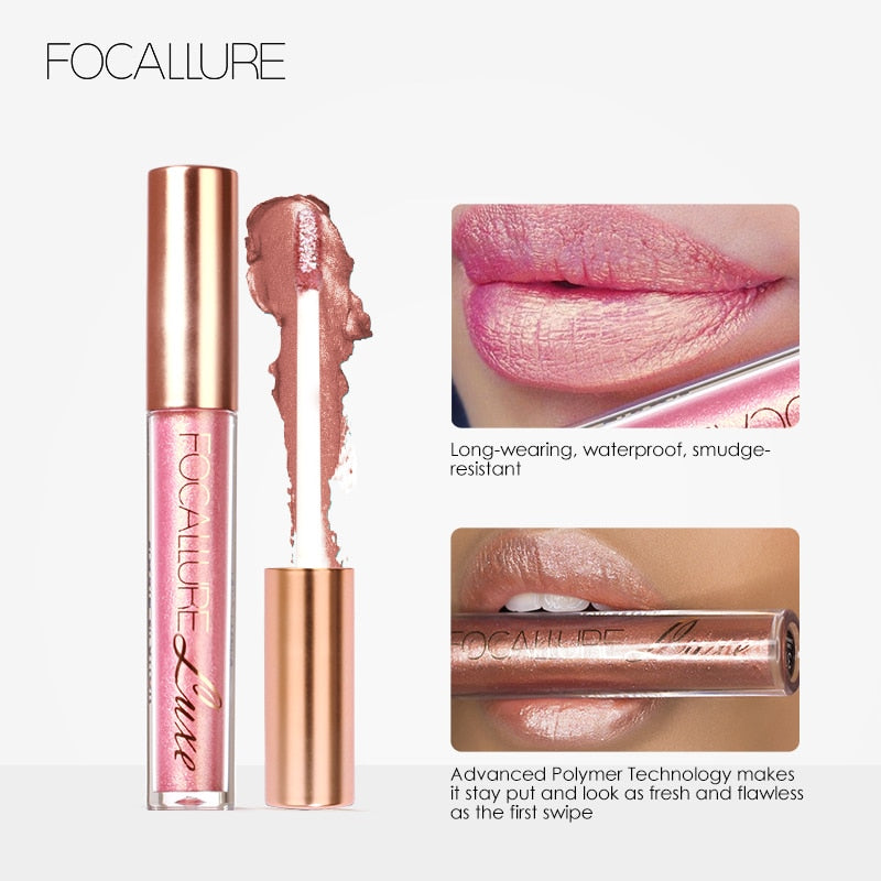 Focallure 28 Color Waterproof Matte Liquid Lipstick Lip Tint Long Lasting Nude Lipgloss Makeup Cosmetic - bertofonsi