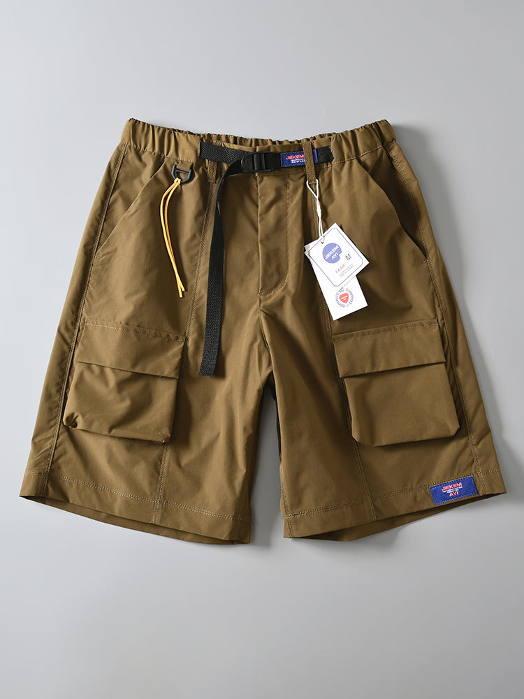 German Order Japan fashion Shorts Men's Summer Loose Blazer Fifth Pants Straight Fashion Brand Functional Overalls - bertofonsi