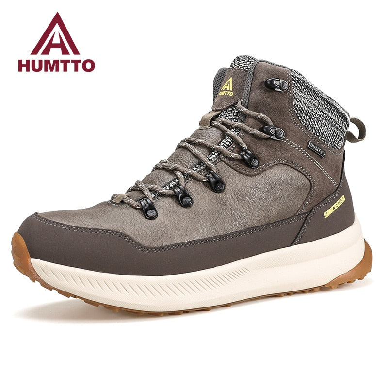 HUMTTO Winter Snow Boots Leather Hiking Shoes for Men Waterproof Sports Mens Luxury Designer Outdoor Climbing Trekking Sneakers - bertofonsi