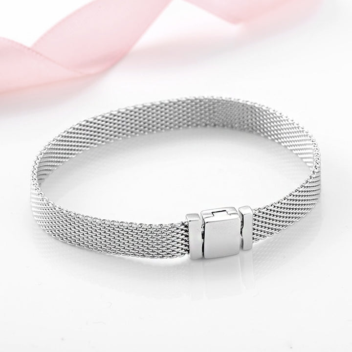 High quality 925 Sterling Silver Fashion Clip Beads Bracelets for Women Fit Original reflexions bracelet charms femme Jewelry - bertofonsi