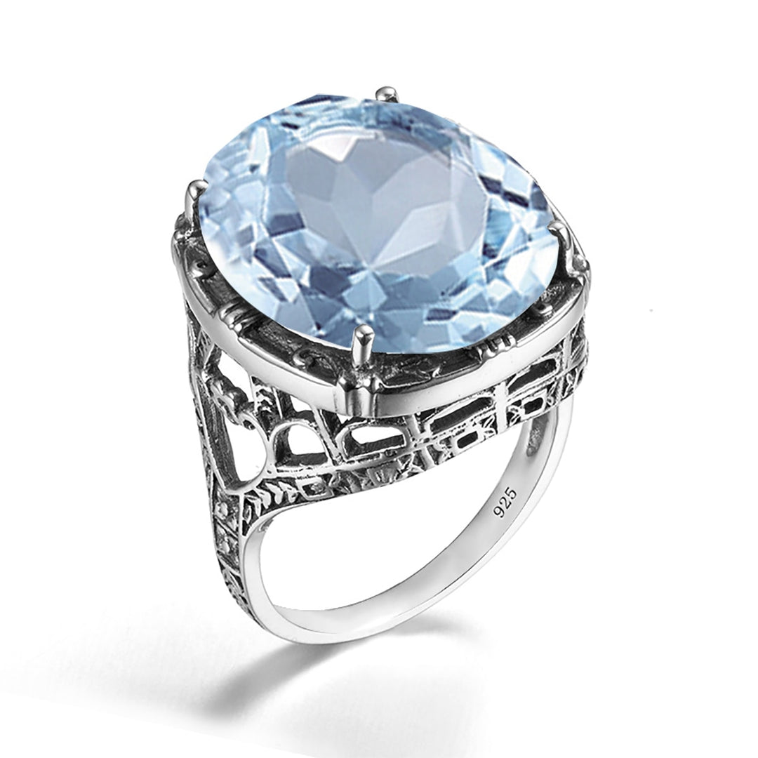 Szjinao Real 925 Silver Women Amethyst Gemstone Ring Wedding Rings Handmade Processing Victorian Antique Jewelry Star Of David - bertofonsi