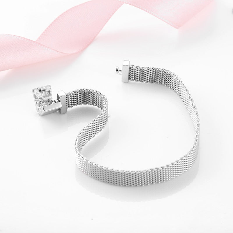 High quality 925 Sterling Silver Fashion Clip Beads Bracelets for Women Fit Original reflexions bracelet charms femme Jewelry - bertofonsi