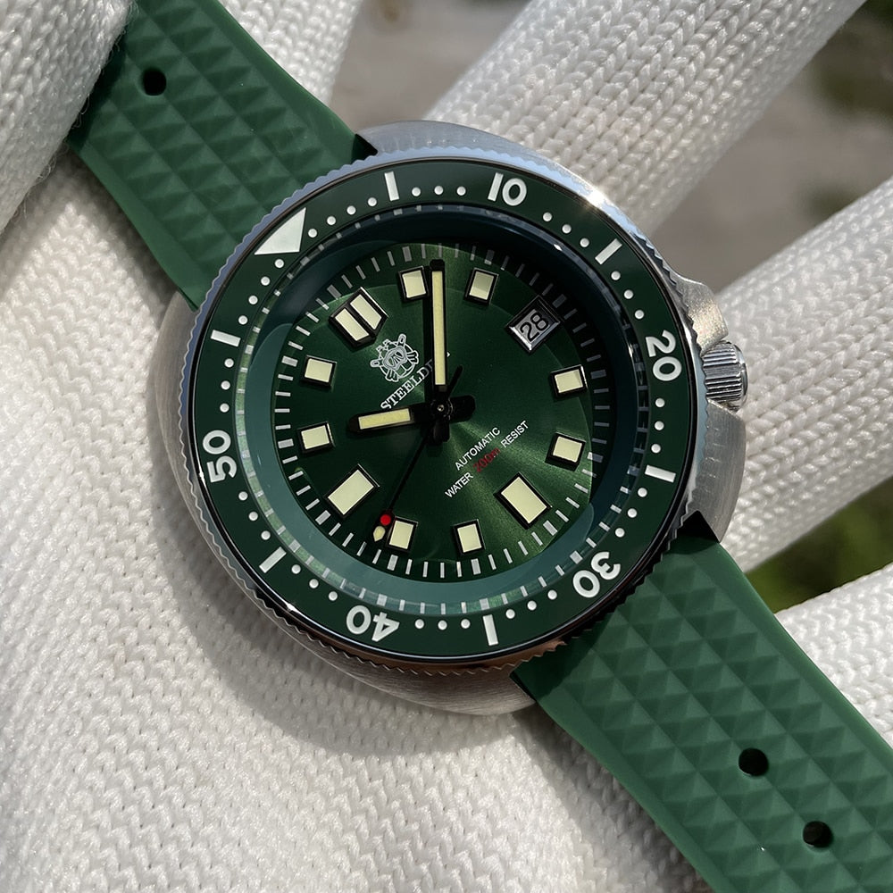 SD1970 Steeldive Brand 44MM Men NH35 Dive Watch with Ceramic Bezel - bertofonsi