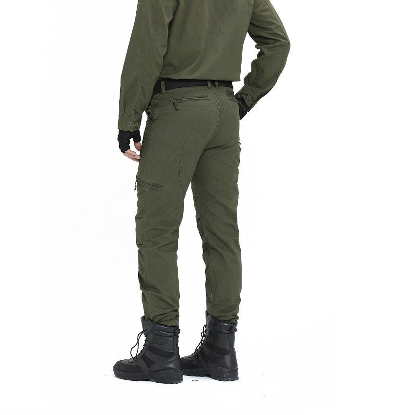 2022 Men&#39;s Cargo Pant Cotton Army Military Tactical Pant Men Vintage Camo Green Work Many Pocket Cotton Camouflage Black Trouser - bertofonsi