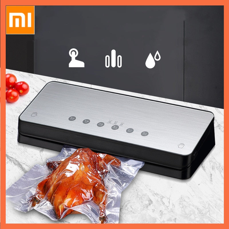 Xiaomi Best Vacuum Food Sealers Kitchen Vacuum Sealer Machine Including 10pcs Bags Household Food Saver Vacuum Packing - bertofonsi