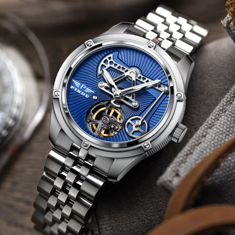 Relogios Masculinos 2022 Pindu Design Mens WatchesSapphire glass Top Brand Machine Watch Men Business Clock Men Miyota 8215+Box - bertofonsi