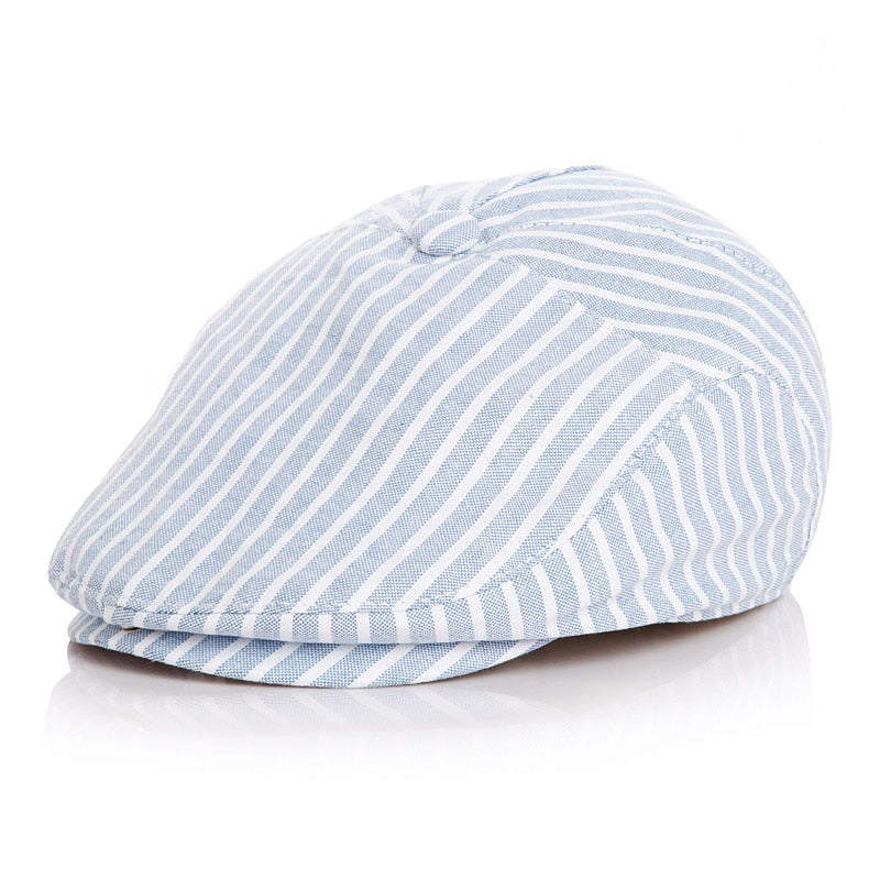 Fashion Baby Hat Handsome Cotton Linen Baby Boy Cap Beret Elastic Kids Hat Baby Accessories for 1-2 Years 3 Colors - bertofonsi