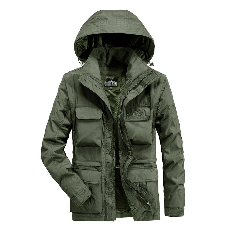 Winter Jacket Men Thick Fleece Military Parkas Big Size Overcoat Thicken Warm Windbreaker Jackets Homme Jacket Coats Outwear - bertofonsi