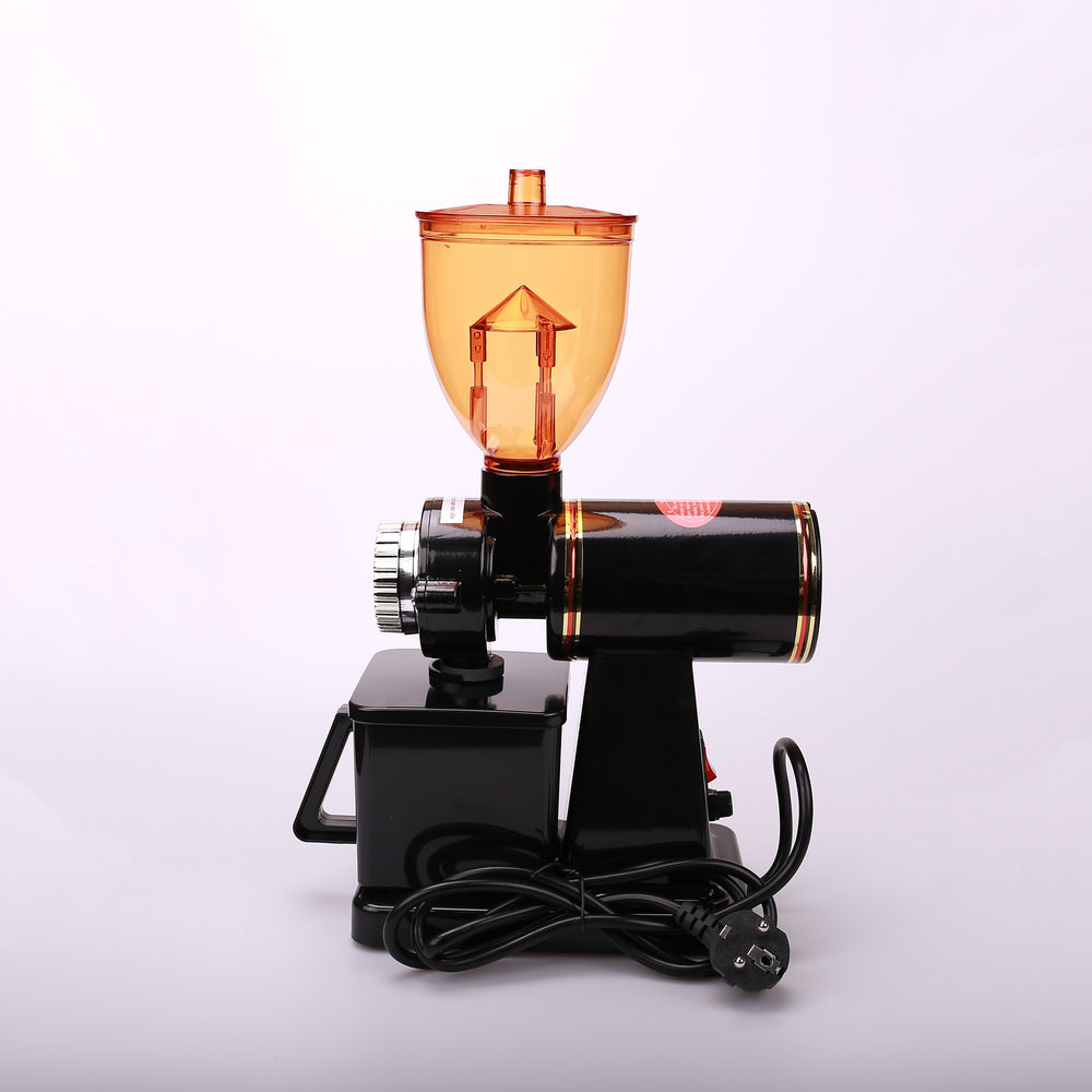 110V and 220V to 240V Black Color Coffee Grinder Machine Mill with Plug Adapter - bertofonsi