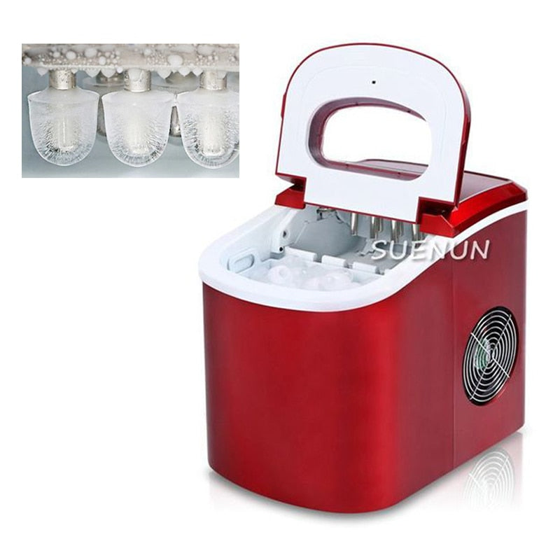 12kgs/24H Portable Automatic ice Maker Household bullet round ice make machine for family bar coffee shop - bertofonsi