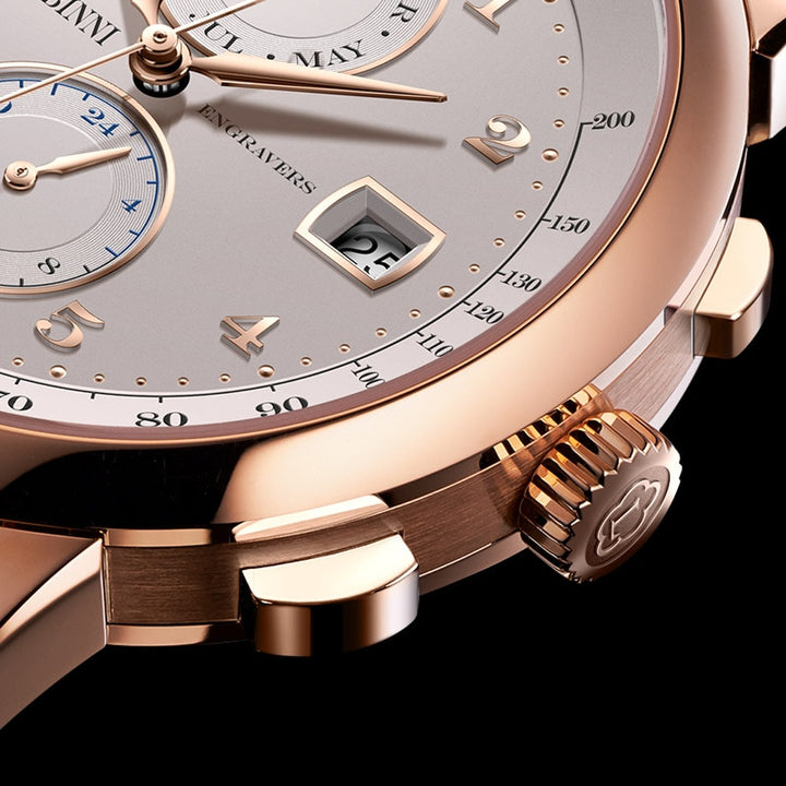 LOBINNI Switzerland Luxury Brand Seagull Automatic Mechanical Men's Watches Sapphire Tracymeter Multi-function Clock L16001-3 - bertofonsi