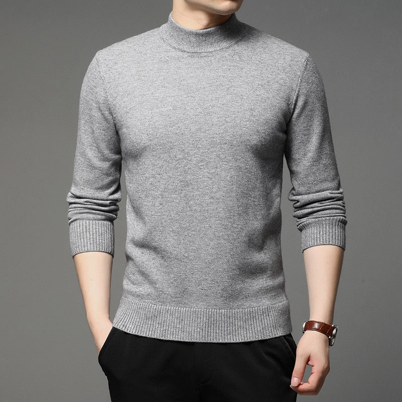 1 Men Turtleneck Pullover Sweater - bertofonsi