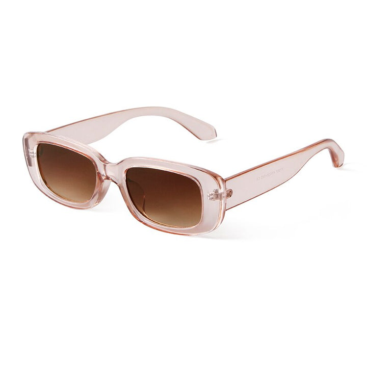 Retro Narrow Rectangle Vintage Sunglasses Women 2021 Brand Design Tortoise shell Frame Green Lens 90S Sun Glasses Shades S191 - bertofonsi