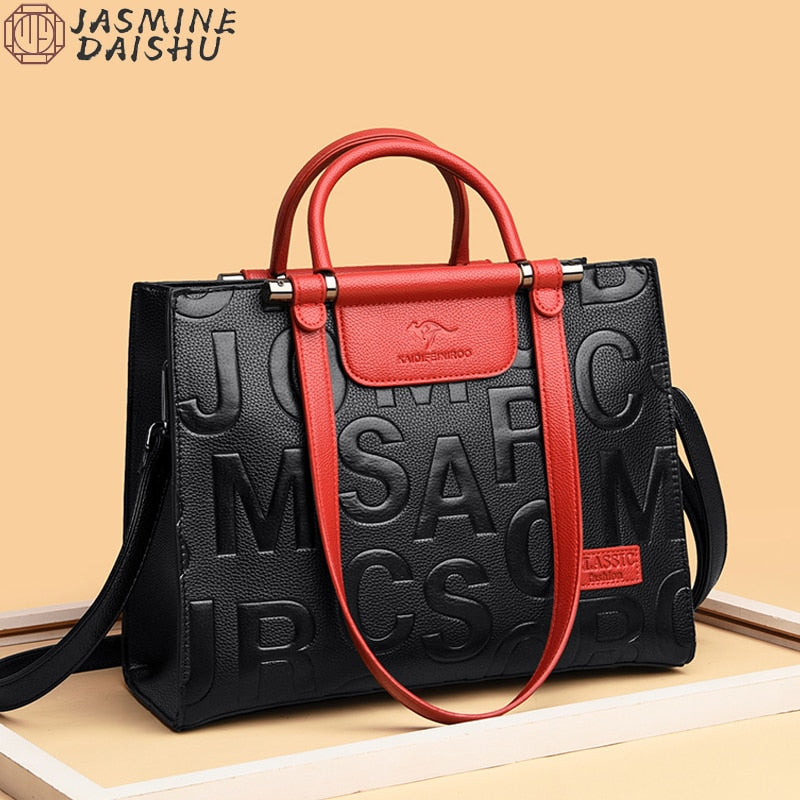 Brand Luxury Designer Shoulder Bags 2023 New Women&#39;s Large Capacity Vintage Tote Bags Women&#39;s Soft Leather Messenger Handbags - bertofonsi