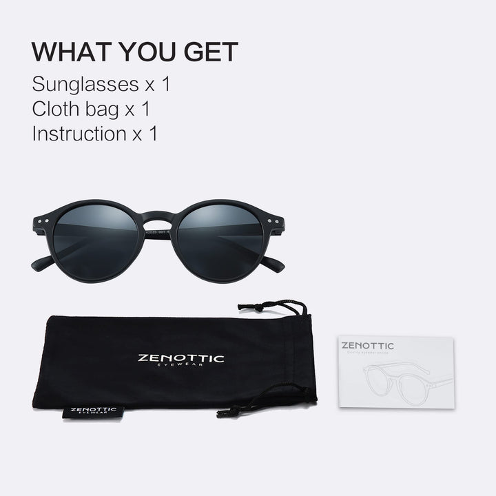 ZENOTTIC Retro Sunglasses Polaroid Lens UV400 - bertofonsi