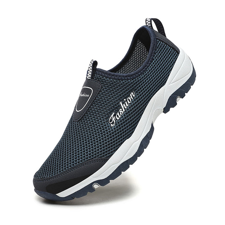 Summer Mesh Shoes Men Sneakers Plus Size Lightweight Breathable Walking Footwear 2022 New Slip-On Comfortable Casual Men&#39;s Shoes - bertofonsi
