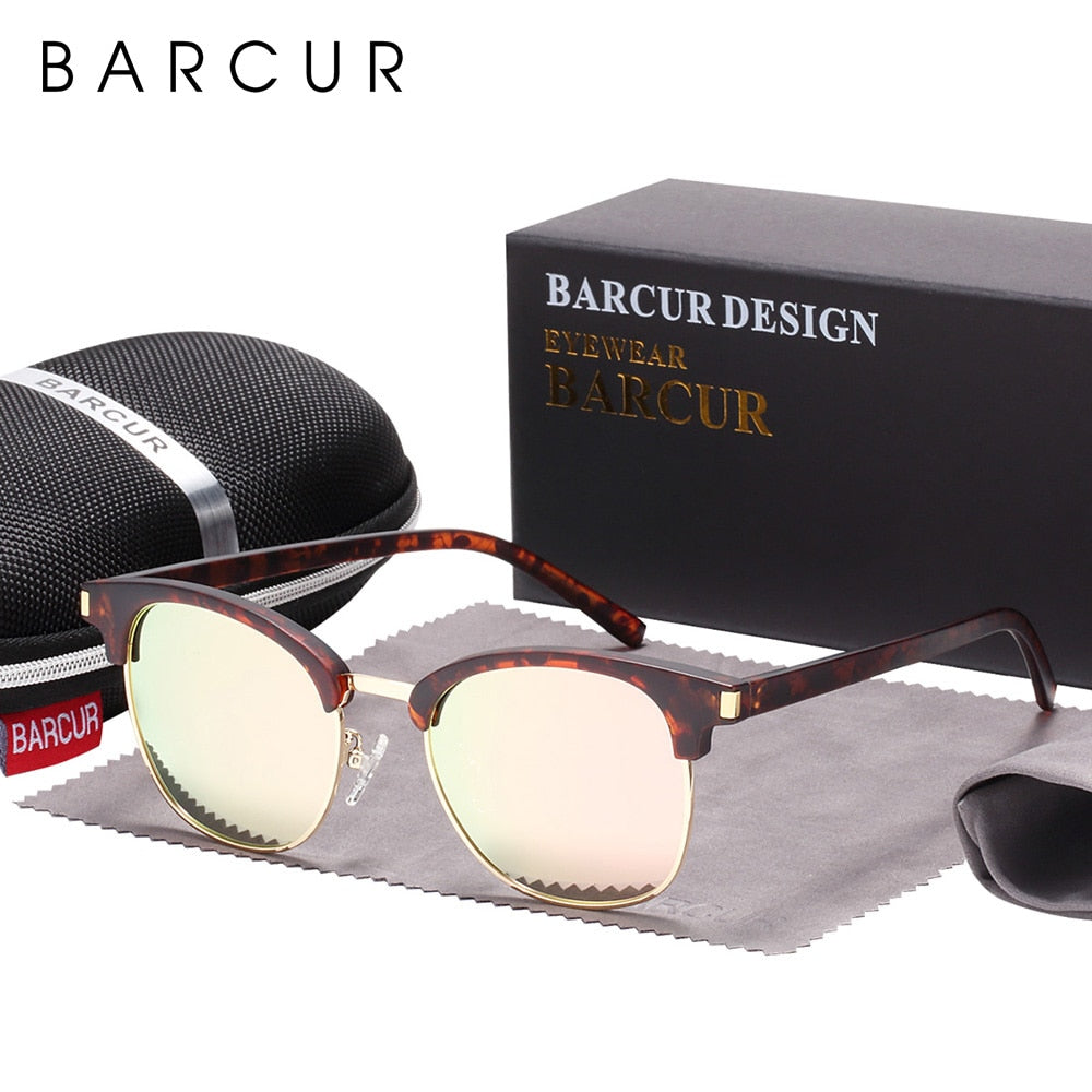 BARCUR Women Sun Glasses Men Sunglasses Polarized Shades Female Oculos lunette de soleil femme - bertofonsi